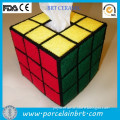 OEM is welcomed popular cube box shaped Ceramic Tissue Holders